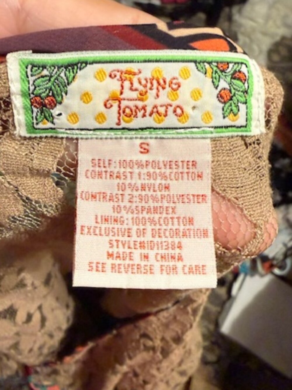 FLYING TOMATO Dress Size S - Picture 3 of 3